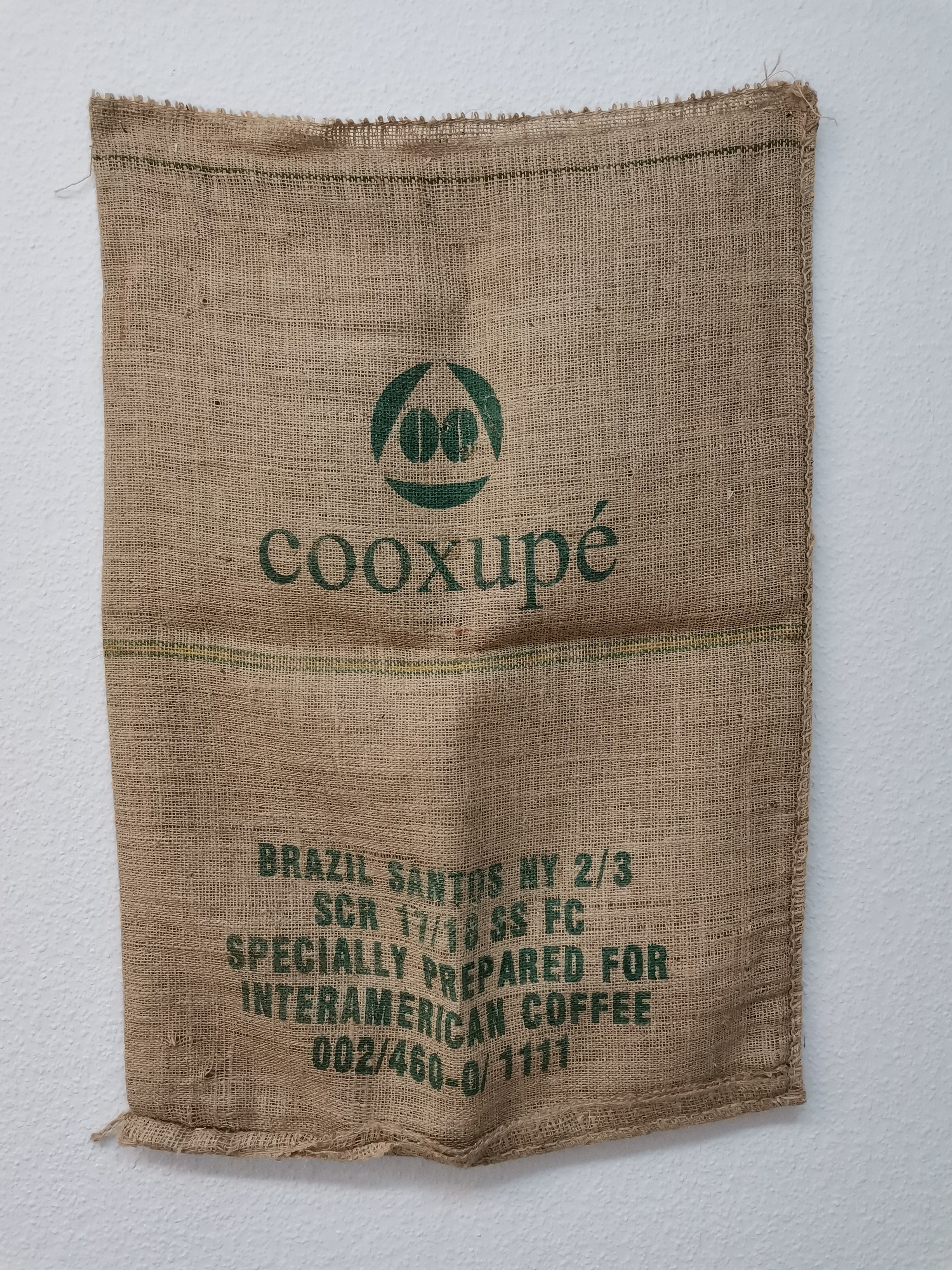 Kaffeesack Brasilien Santos